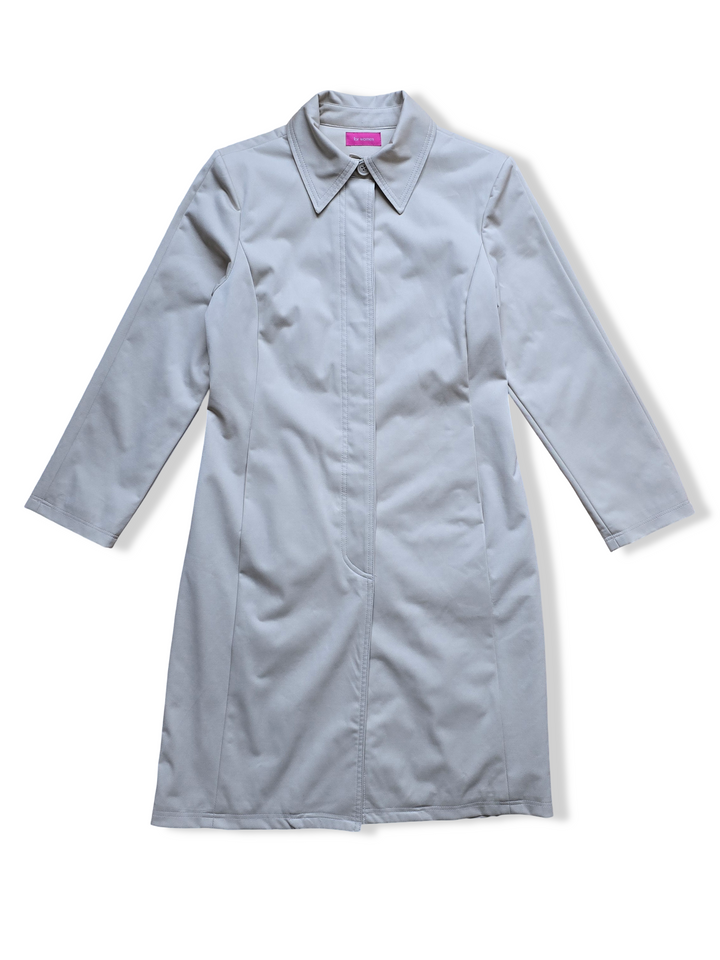 Vintage Cream Single Breasted Trench Coat - S