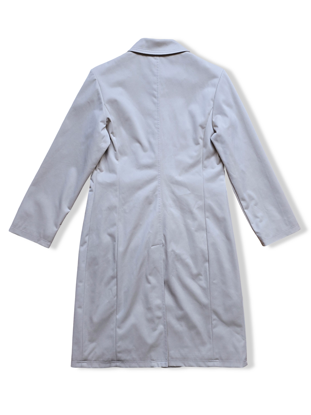 Vintage Cream Single Breasted Trench Coat - S