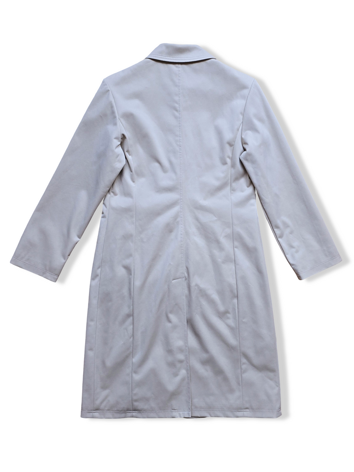 Vintage Cream Single Breasted Trench Coat - S