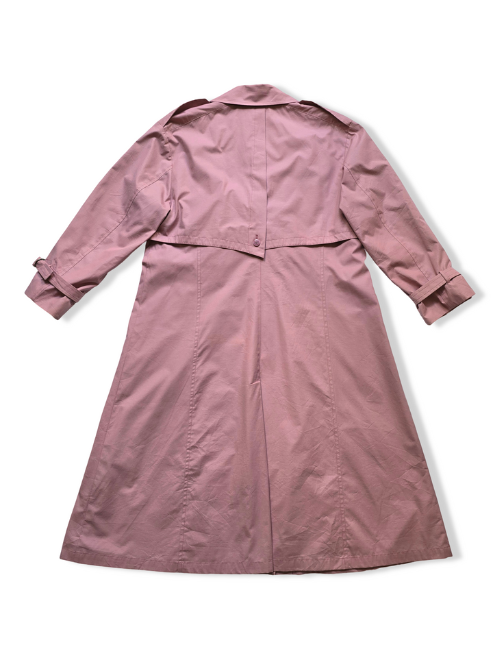 Vintage Pink Trench Coat - XL
