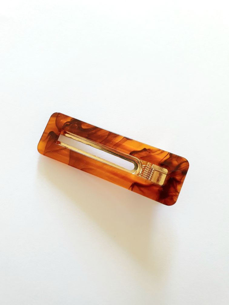 Tortoiseshell Resin Hair Clip