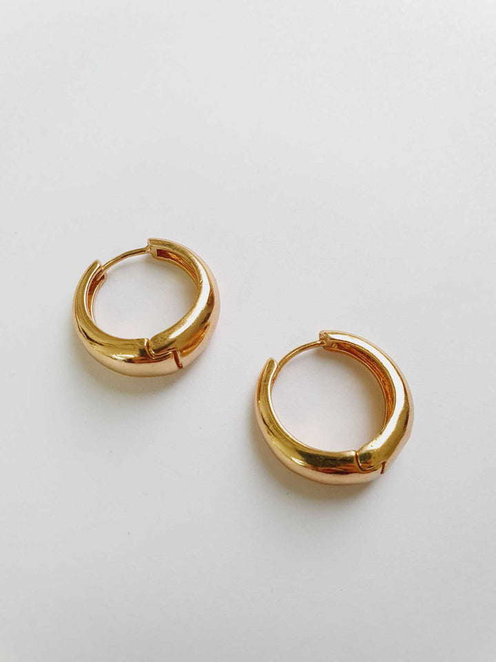 Vintage Gold Toned Hoops