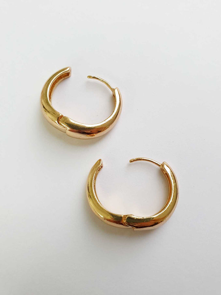 Vintage Gold Toned Hoops
