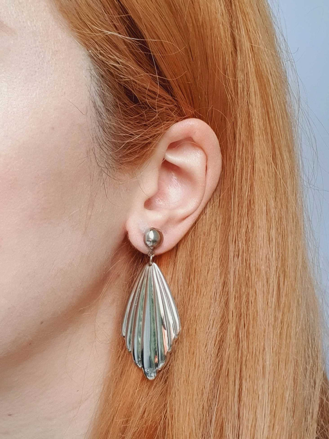 Vintage Silver Toned Statement Earrings