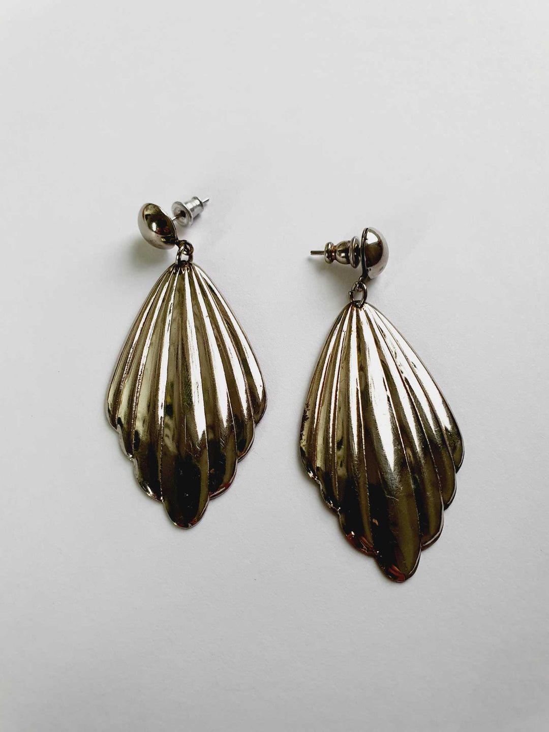 Vintage Silver Toned Statement Earrings