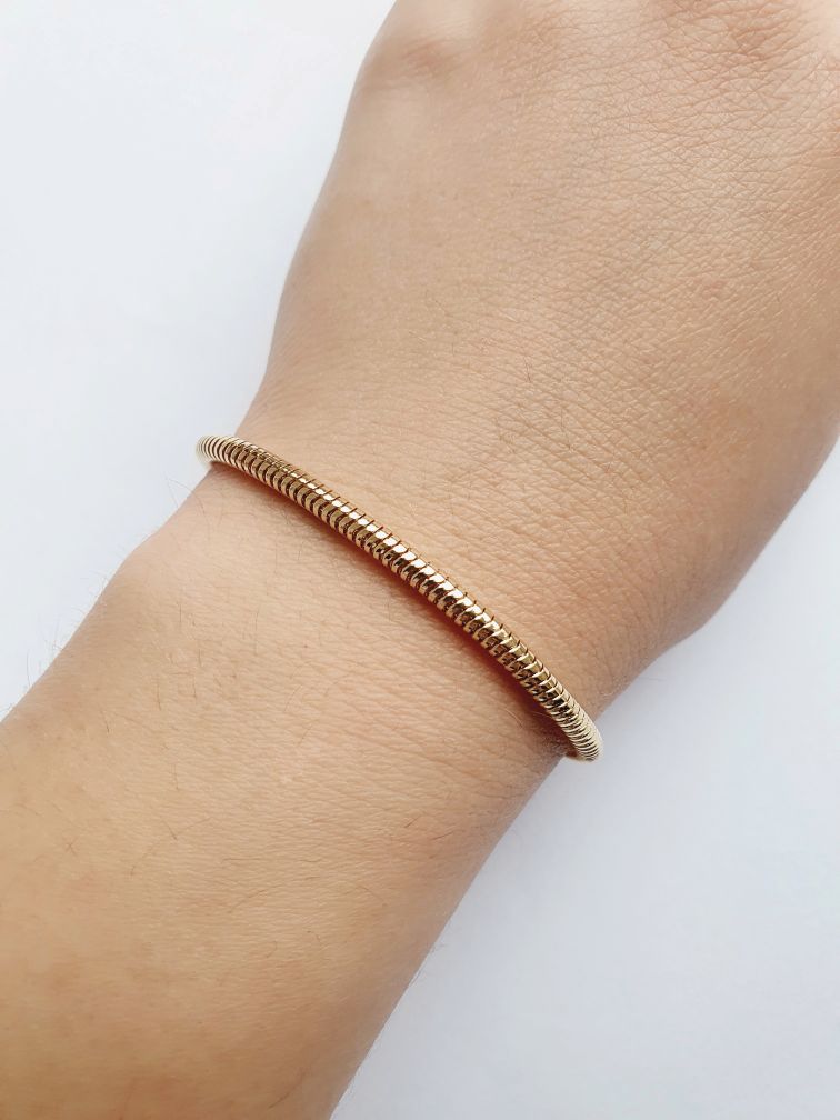 Vintage Gold Plated Round Chain Bracelet