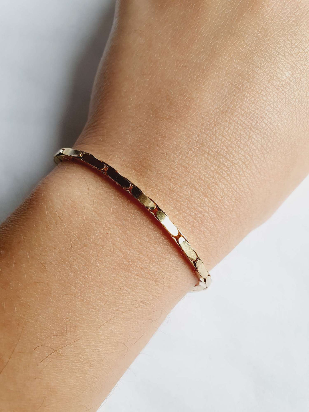 Vintage Gold Plated Square Link Chain Bracelet