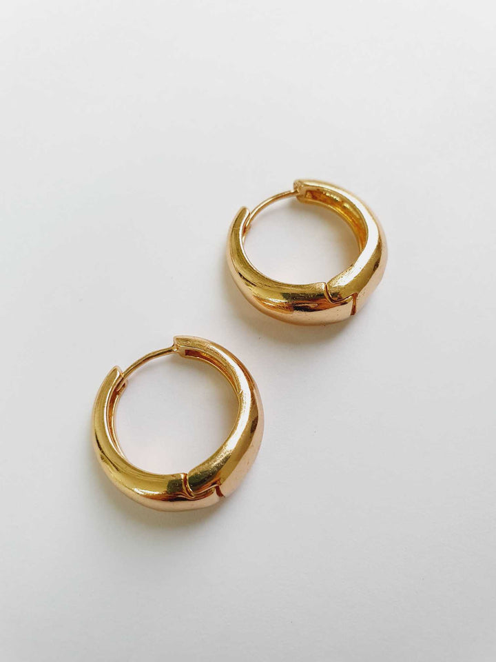 Vintage Gold Toned Hoops