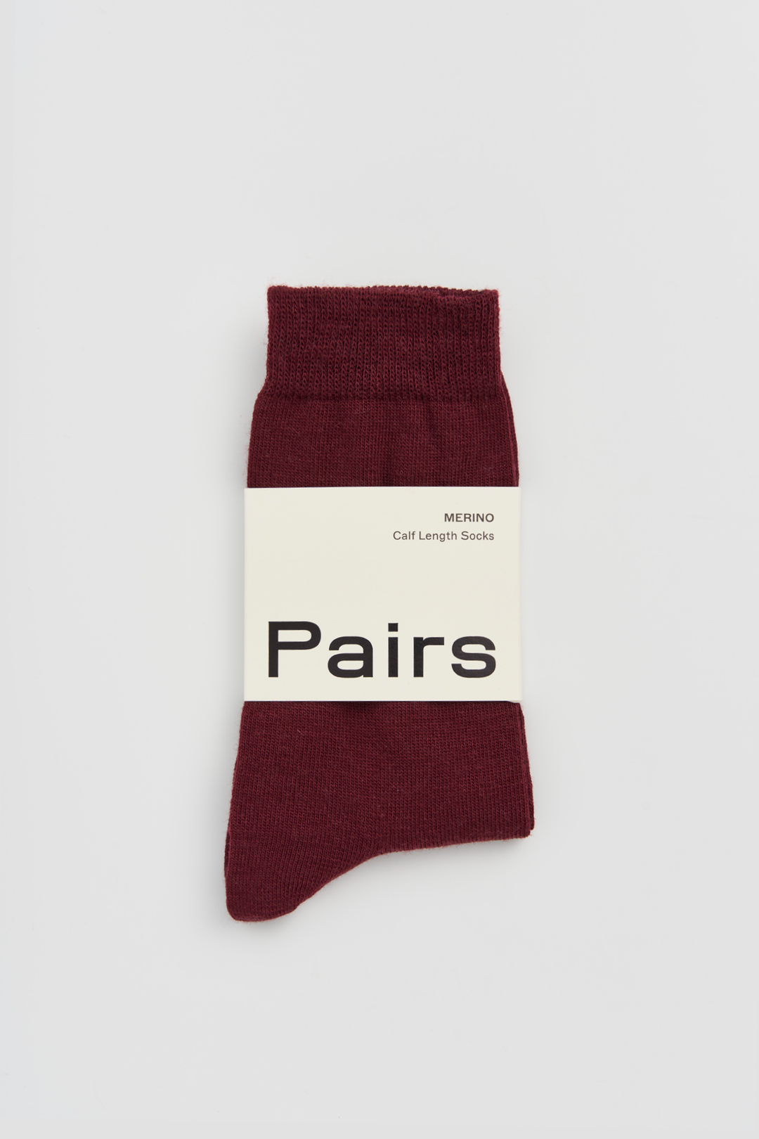 Dark Plum Merino Socks: Burgundy / Small (UK 4-7)