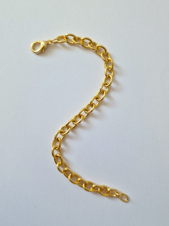 Vintage Gold Plated Cable Chain Bracelet