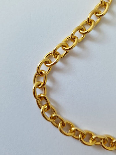 Vintage Gold Plated Cable Chain Bracelet