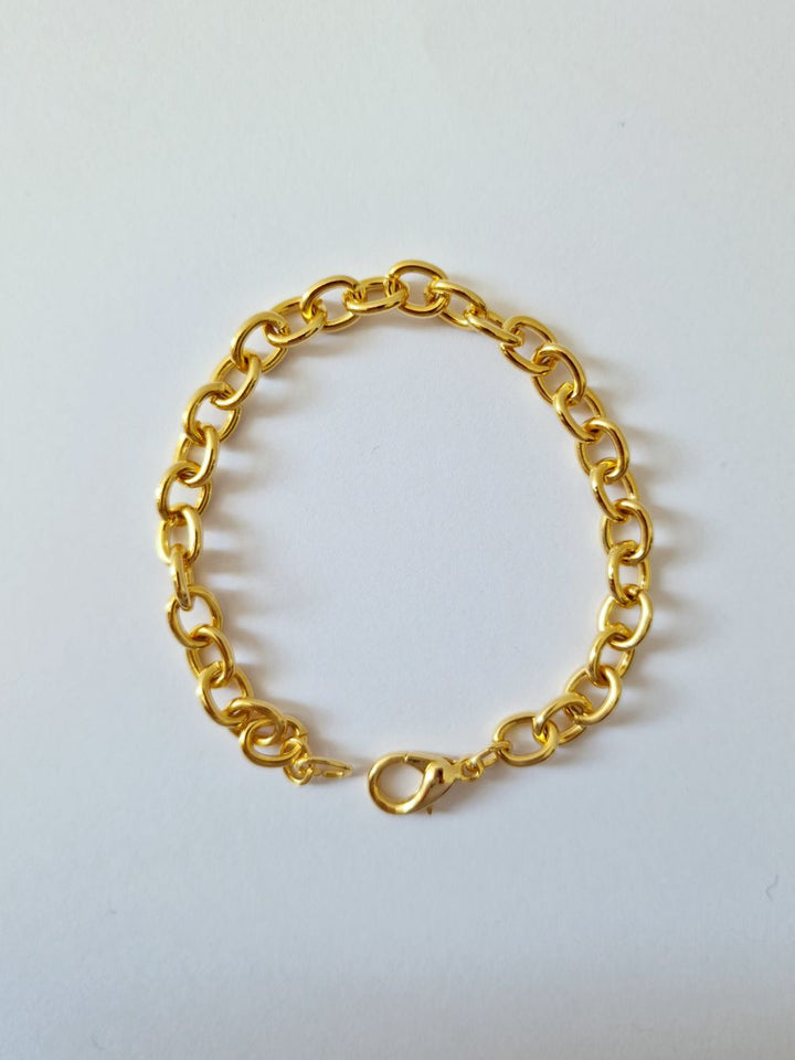 Vintage Gold Plated Cable Chain Bracelet