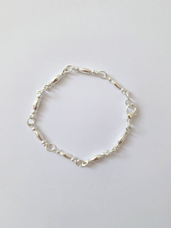 Vintage Silver Plated Chunky Link Chain Bracelet