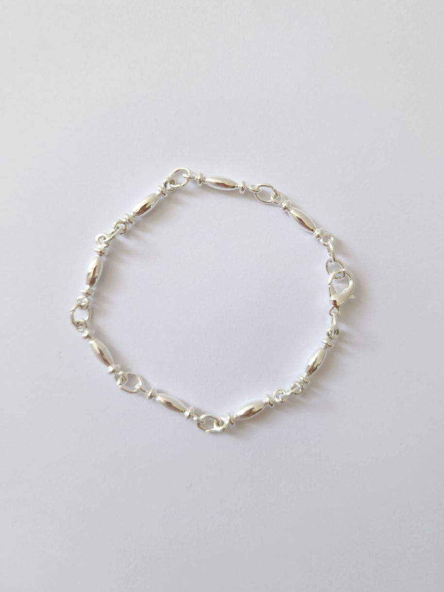 Vintage Silver Plated Chunky Link Chain Bracelet