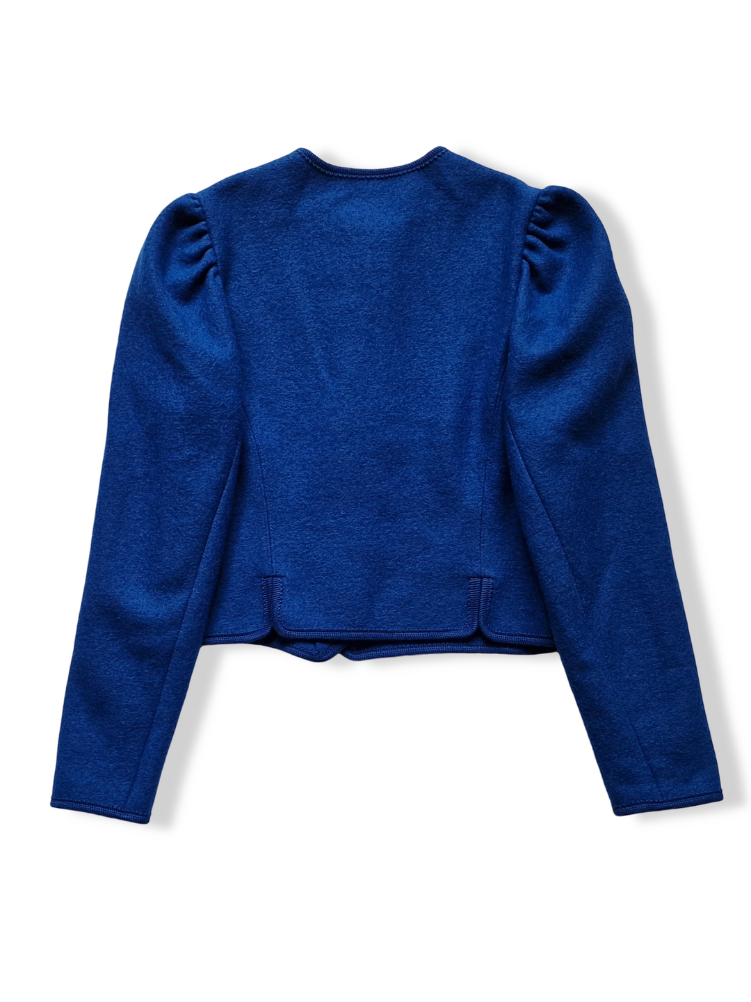 Vintage Austrian Cobalt Blue Pure Wool Cardigan - S