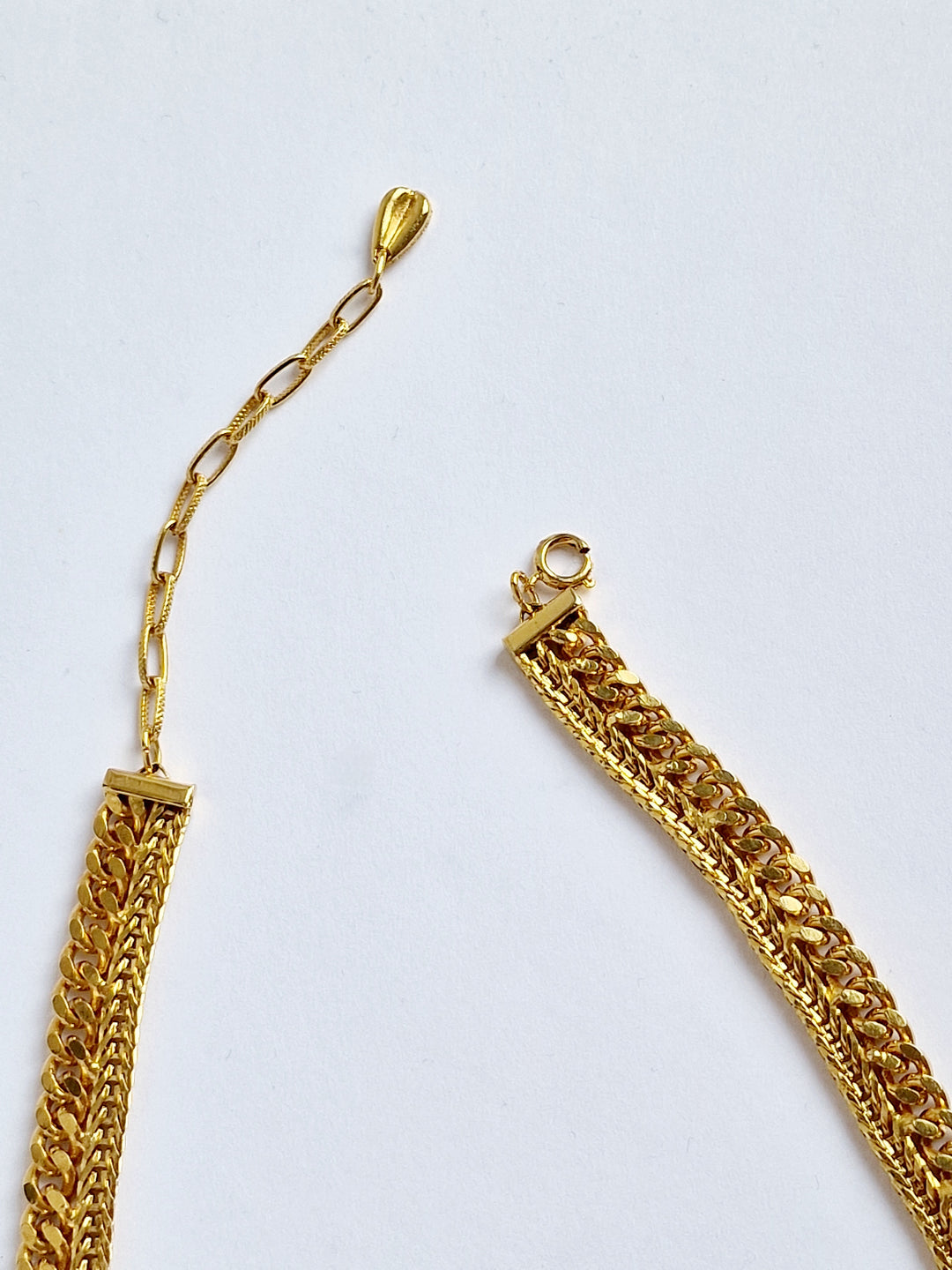 Vintage Gold Plated Chunky Statement Cable Chain Necklace