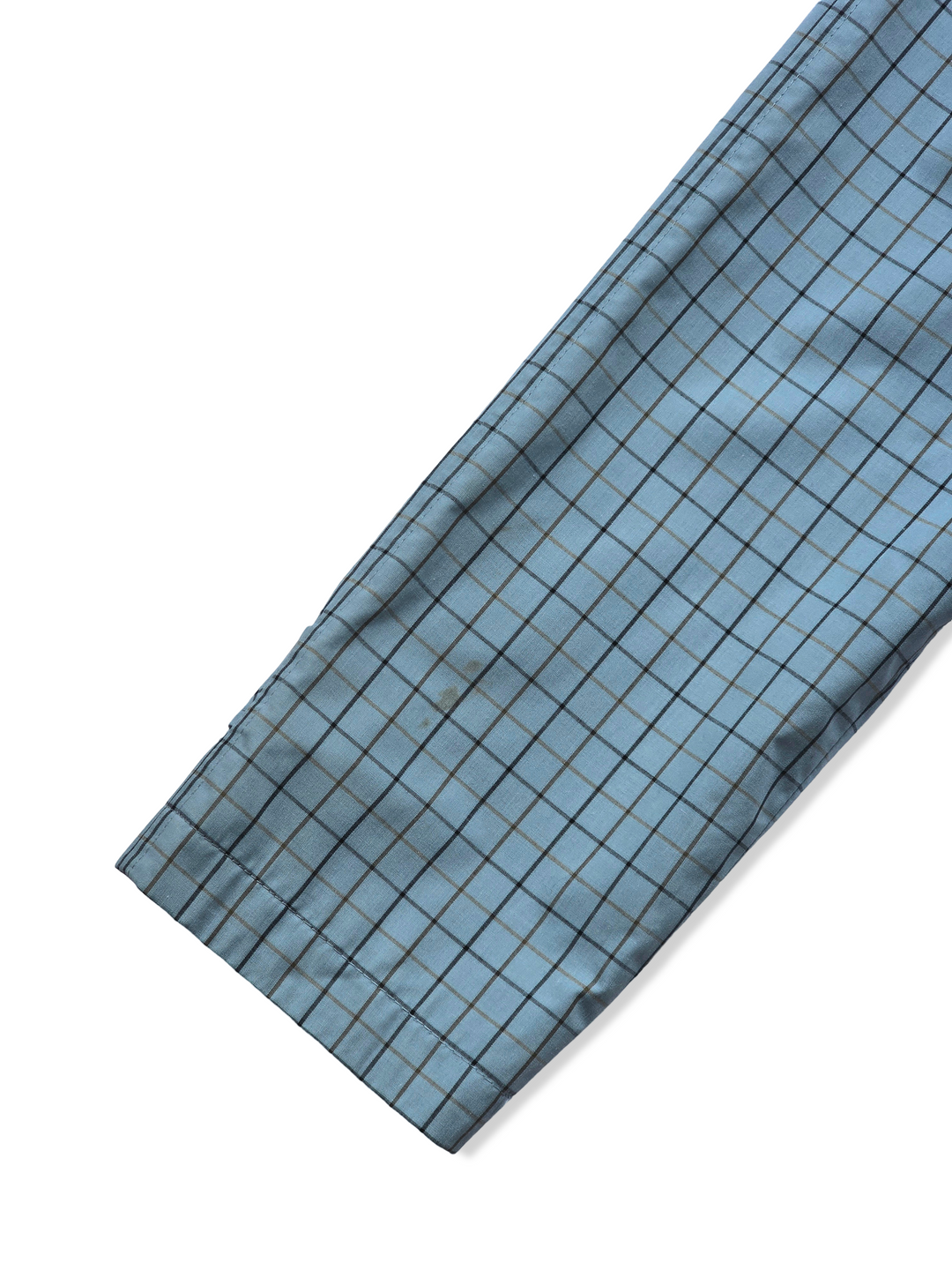 Vintage Dannimac Blue Checked Raincoat - S