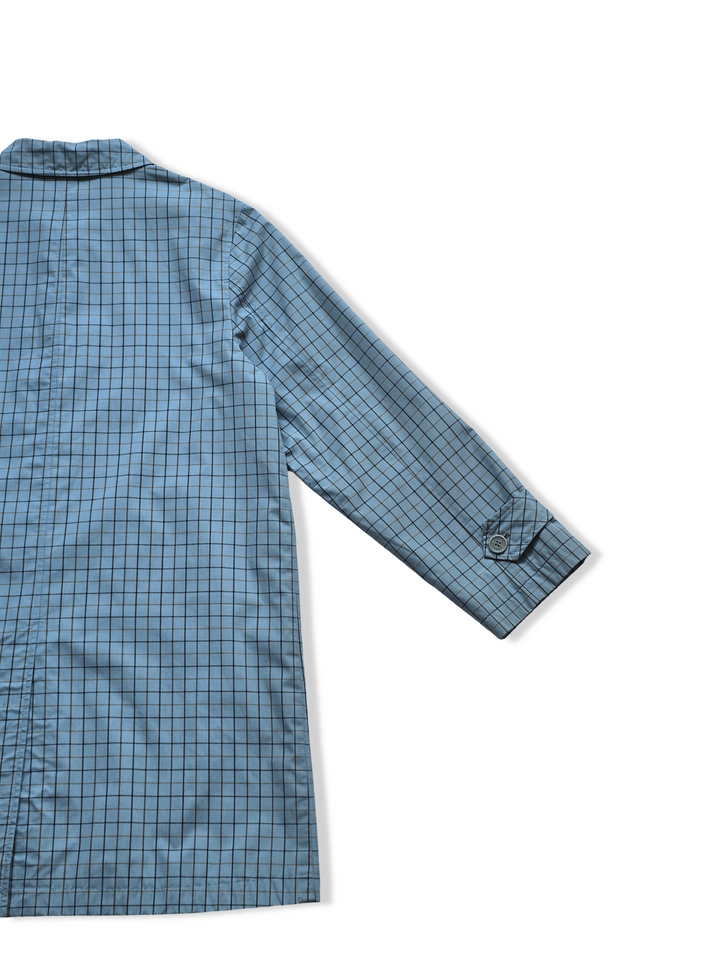 Vintage Dannimac Blue Checked Raincoat - S