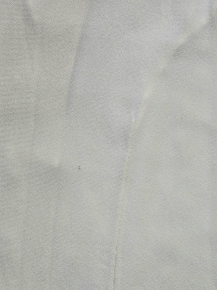 Vintage Button Up Cream Silk Blouse - XL