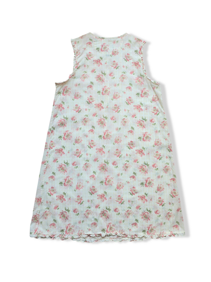 Vintage Ralph Lauren Floral Print Cotton Midi Dress - M
