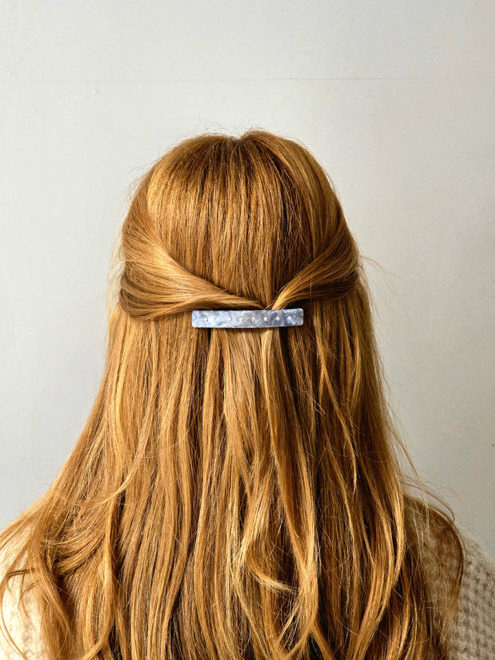 Deadstock Grey Barrette Style Hair Clip