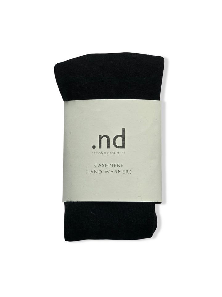 Reworked Cashmere Fingerless Gloves - Black