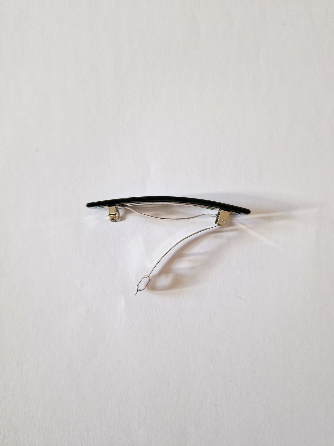 Deadstock Green Barrette Style Hair Clip