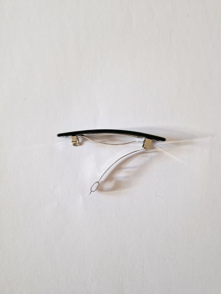 Deadstock Green Barrette Style Hair Clip