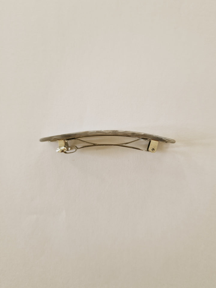 Deadstock Grey Barrette Style Hair Clip