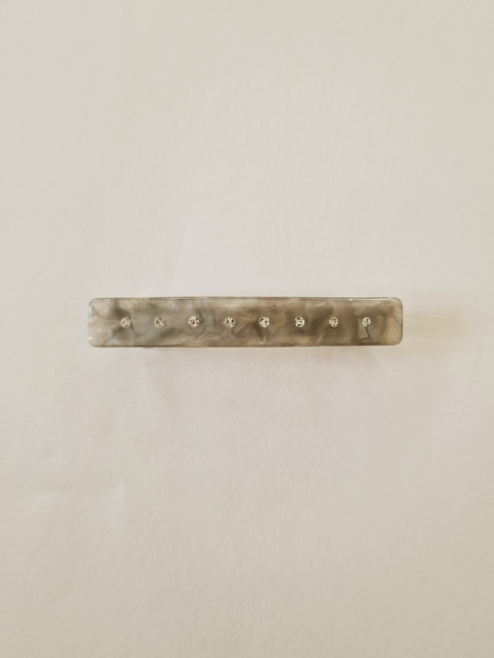 Deadstock Grey Barrette Style Hair Clip