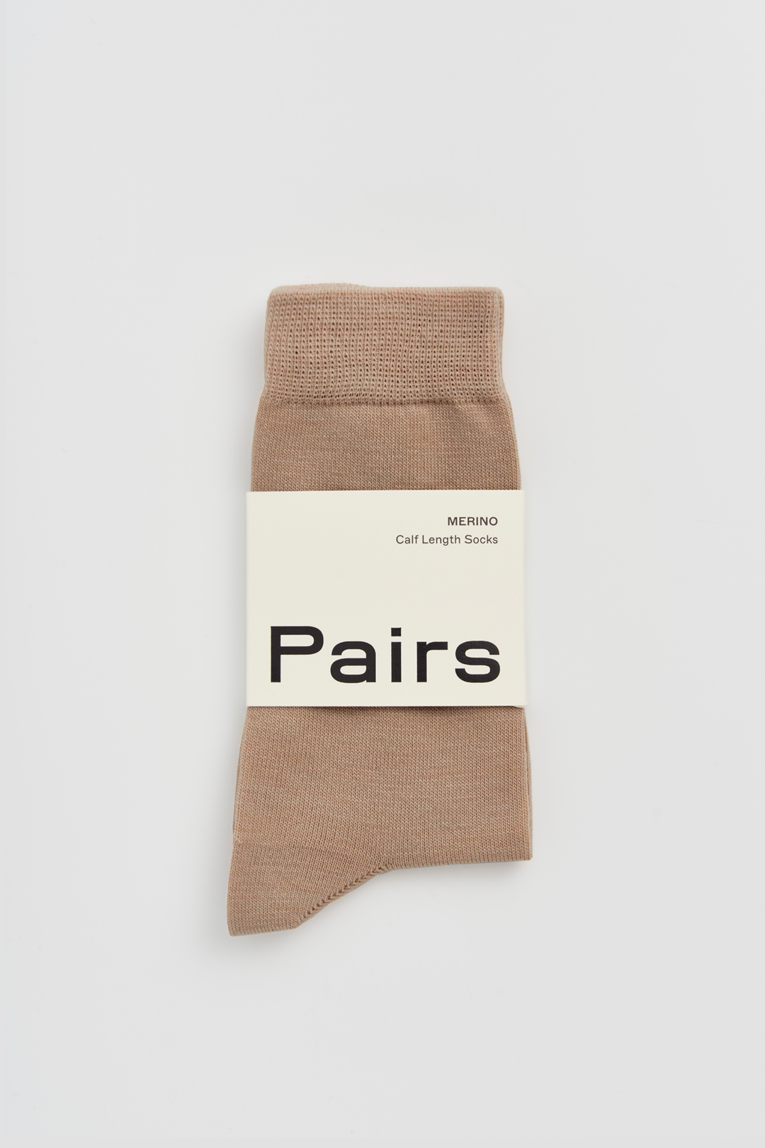 Pairs Biscuit Beige Merino Socks: Biscuit Beige / Small (UK 4-7)