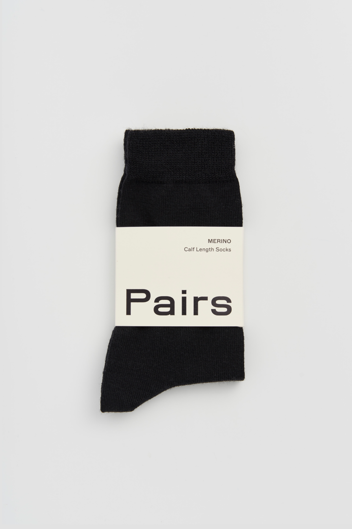 True Black Merino Socks: Small (UK 4-7)