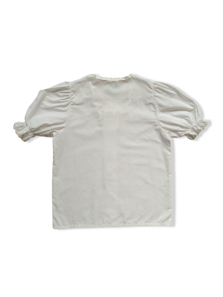 Vintage Austrian White Button Down Blouse - XS