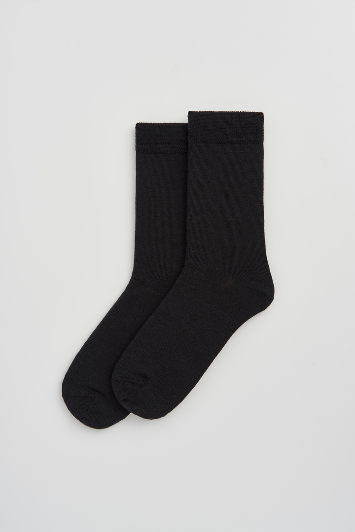True Black Merino Socks: Small (UK 4-7)