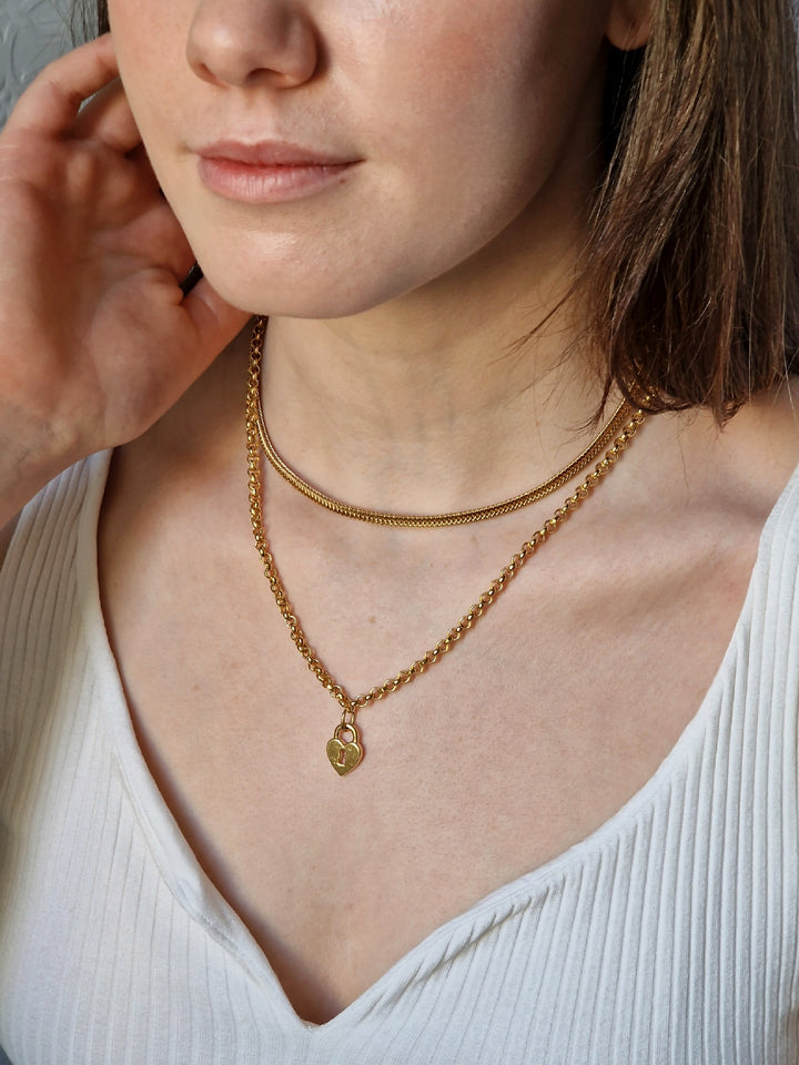 Vintage Gold Plated Chain Layering Set