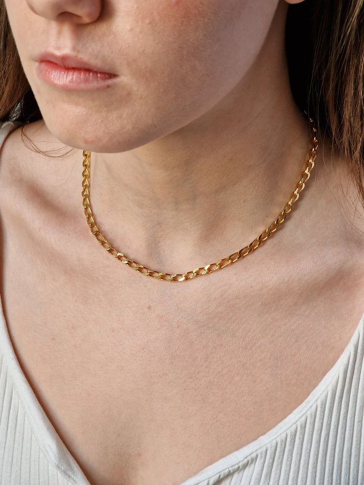 Vintage Gold Plated Chain Necklace