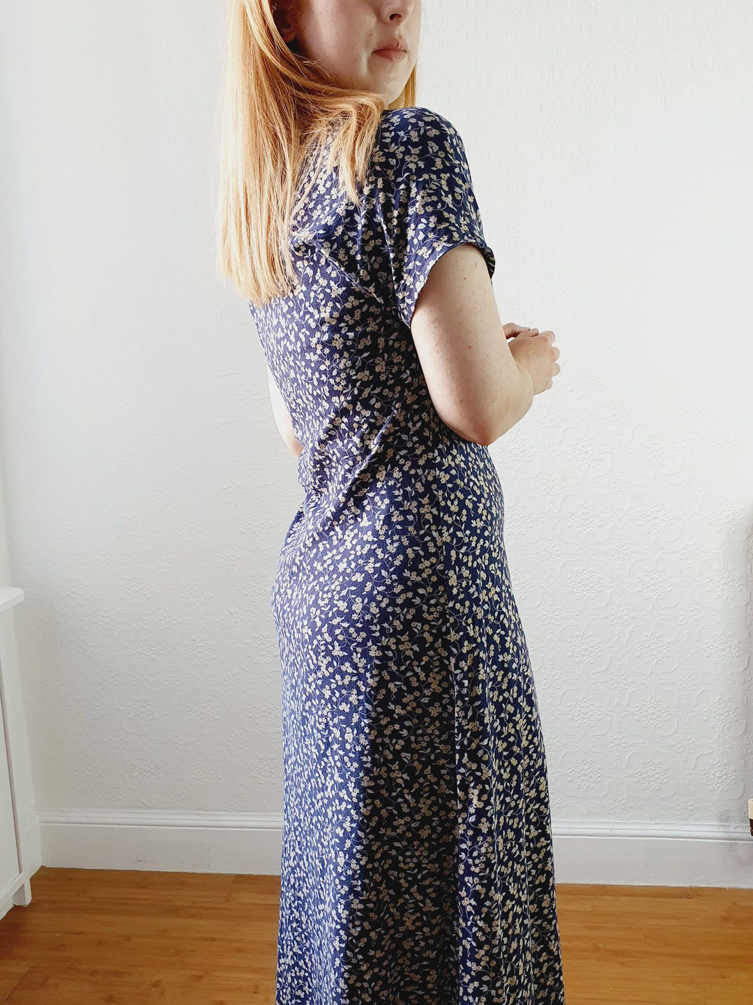 Vintage 90s Floral Ditsy Laura Ashley Dress - S/M TORN vintage Vintage 90s Floral Ditsy Laura Ashley Dress - S/M TORN vintage