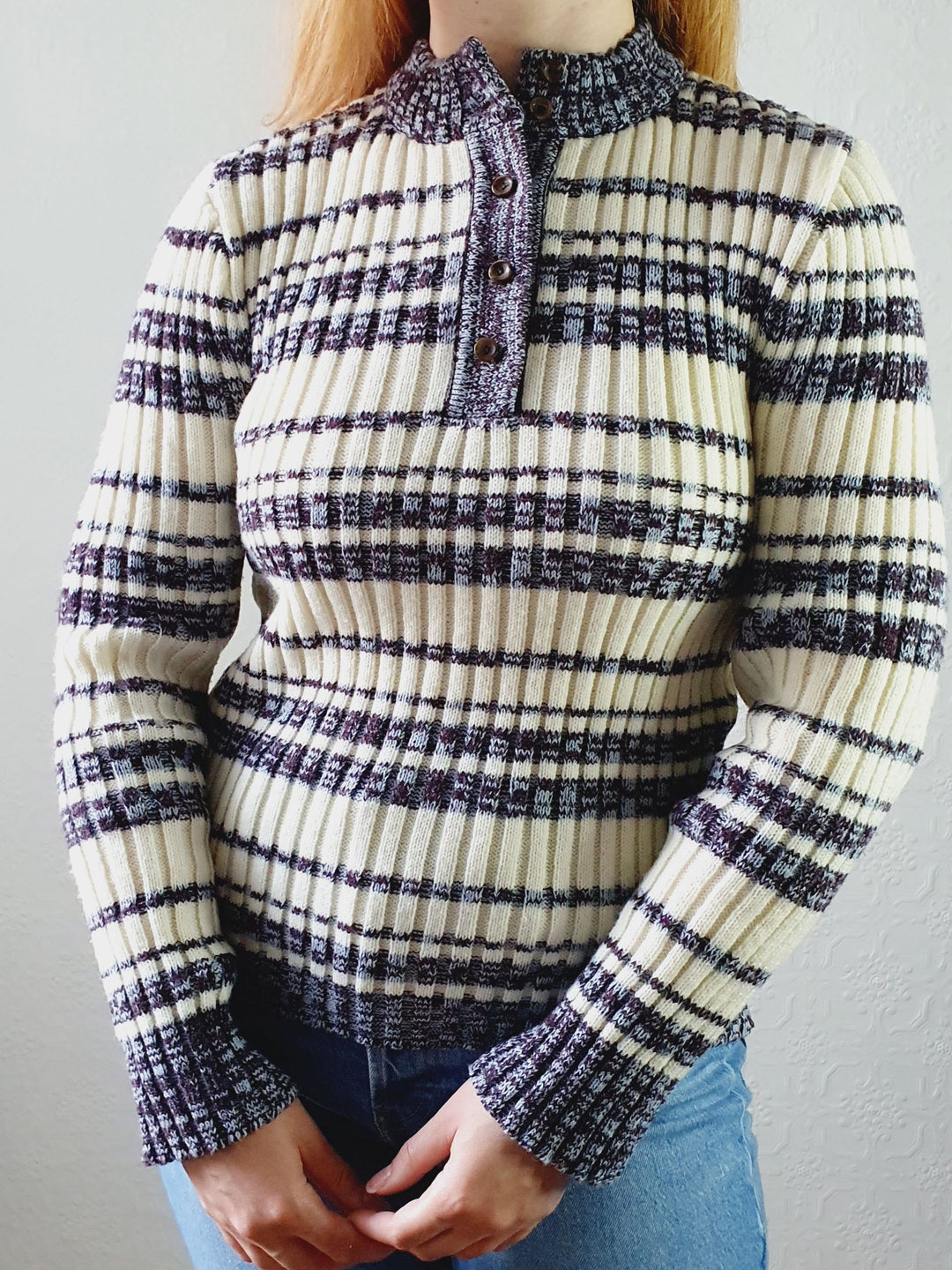 Ribbed Vintage Jumper - XS