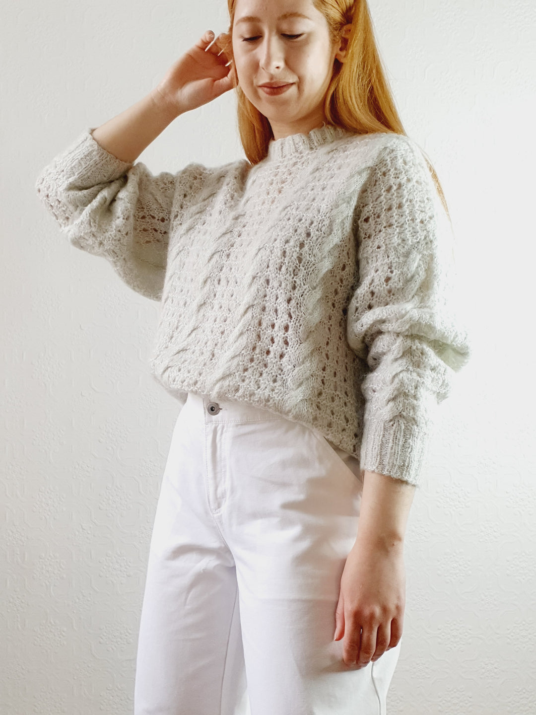 Vintage Hand Knitted Jumper - S/M