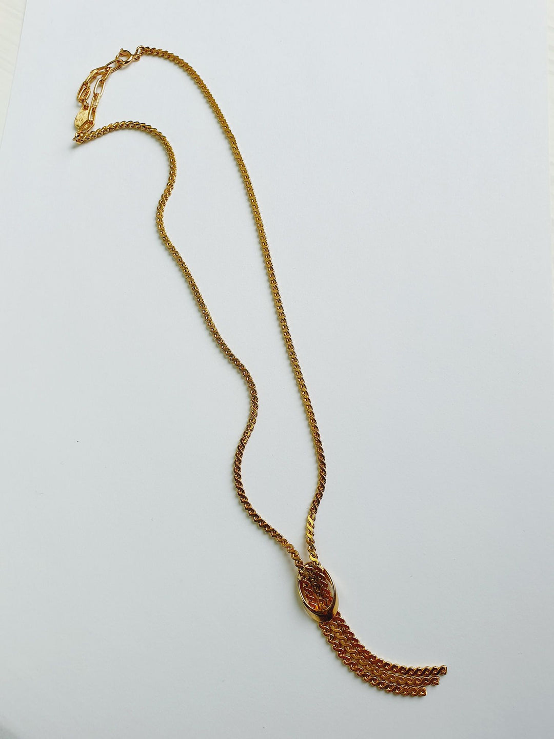 Gold Plated Tassel Necklace