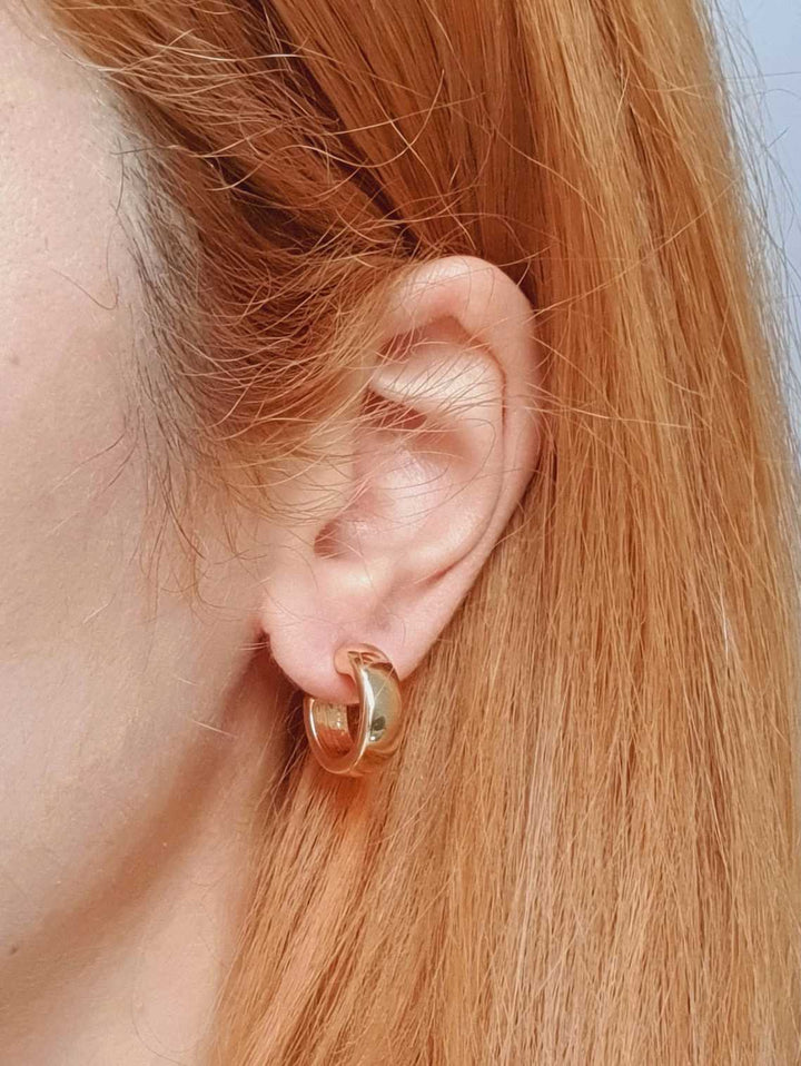 Vintage Gold Plated Small Hoops