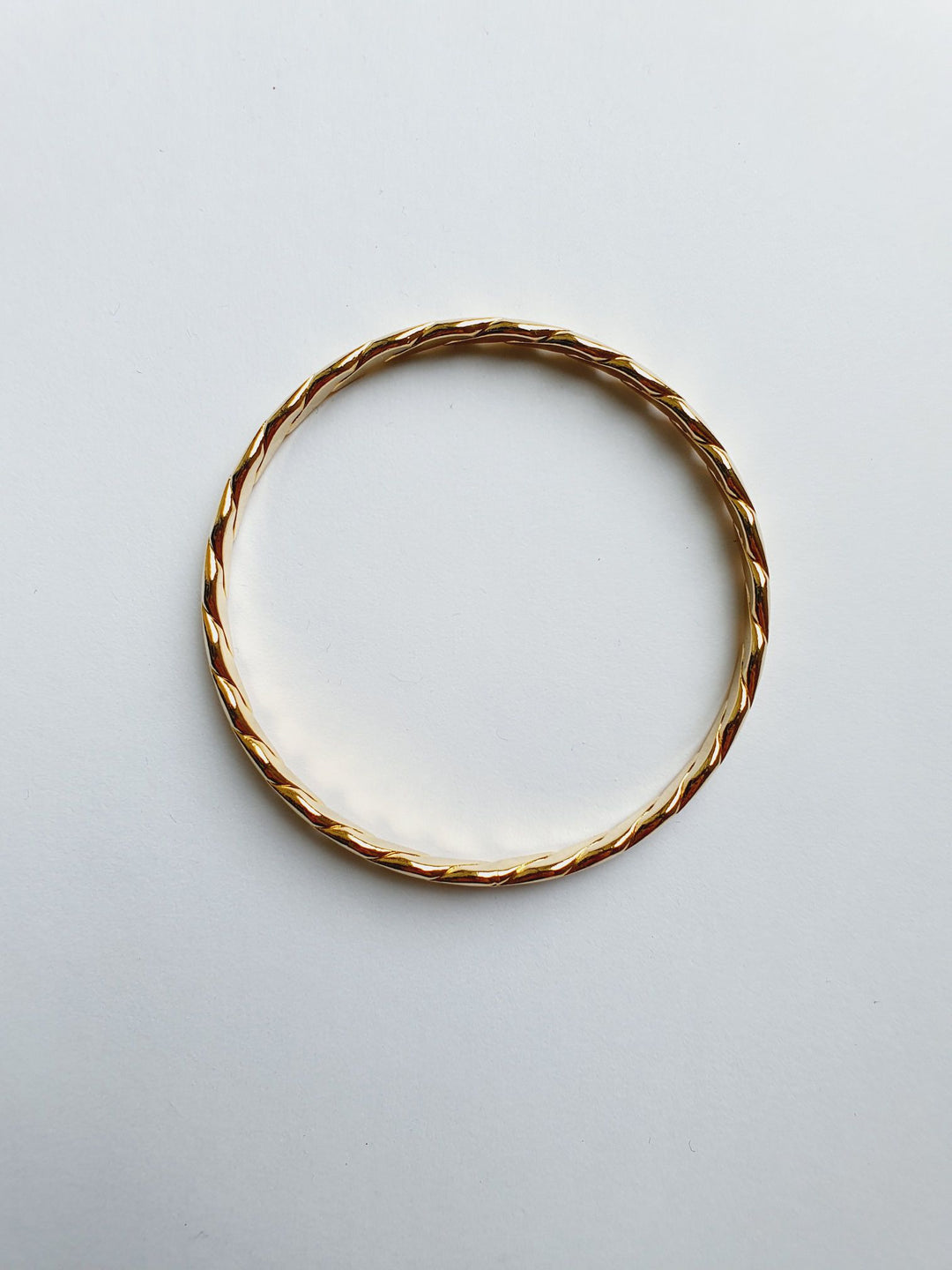 Vintage Gold Plated Twist Bangle Bracelet