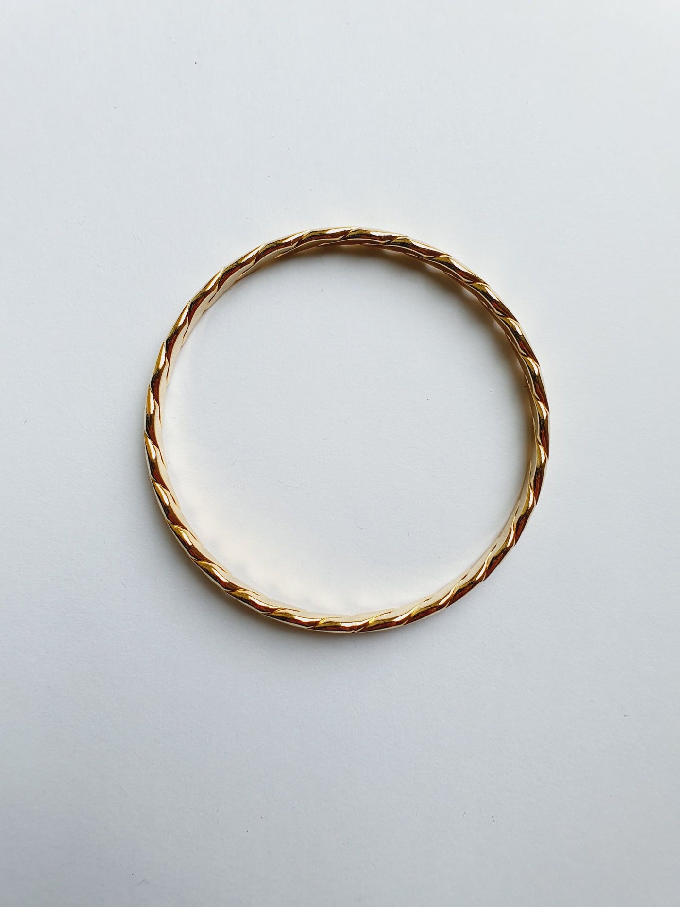 Vintage Gold Plated Twist Bangle Bracelet