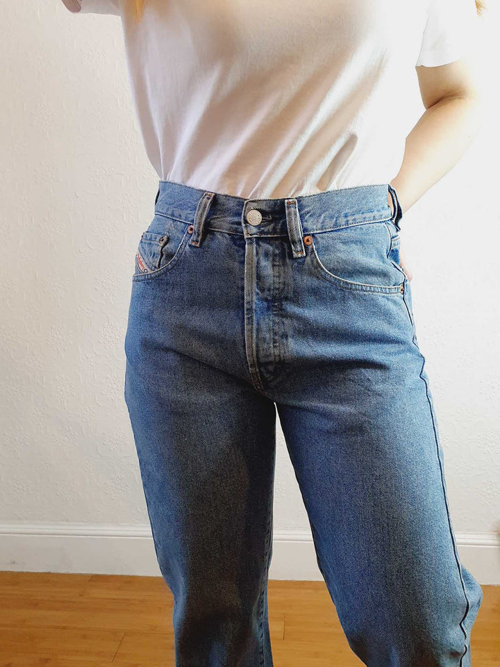 Vintage High Waisted Diesel Jeans - 30W 34L