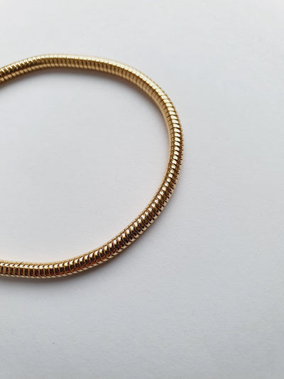 Vintage Gold Plated Round Chain Bracelet