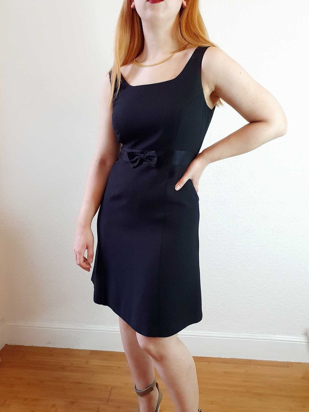 laura ashley black dress 80s Laura Ashley Velvet Dress | Embroidered Floral Puff Shoulder, XS