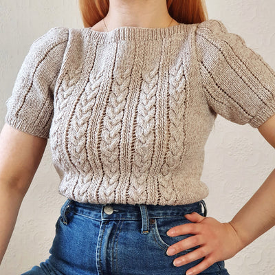 Cable Knit 70s Jumper - S