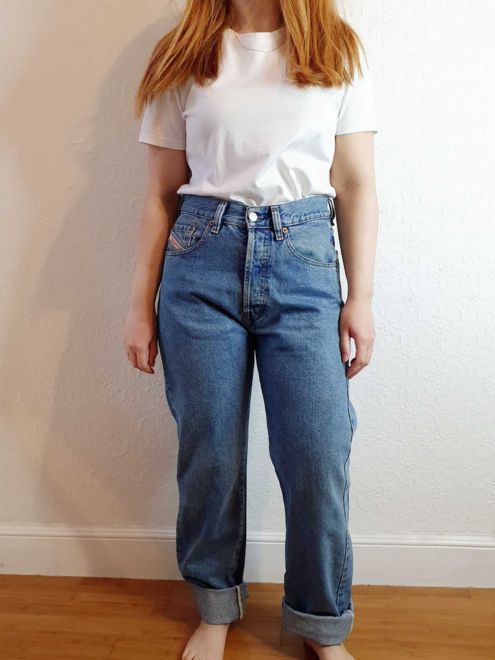 Vintage High Waisted Diesel Jeans - 30W 34L