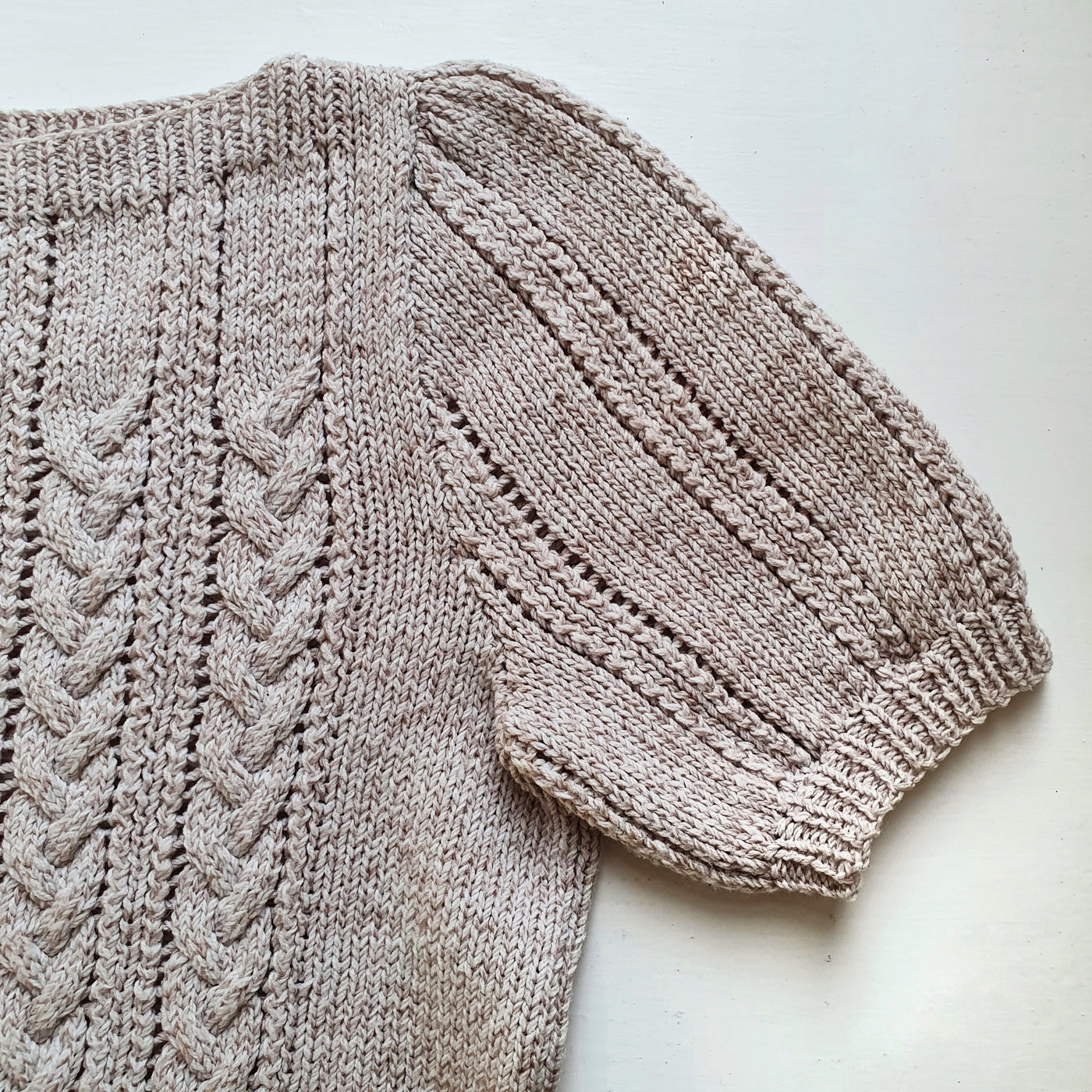 Cable Knit 70s Jumper - S