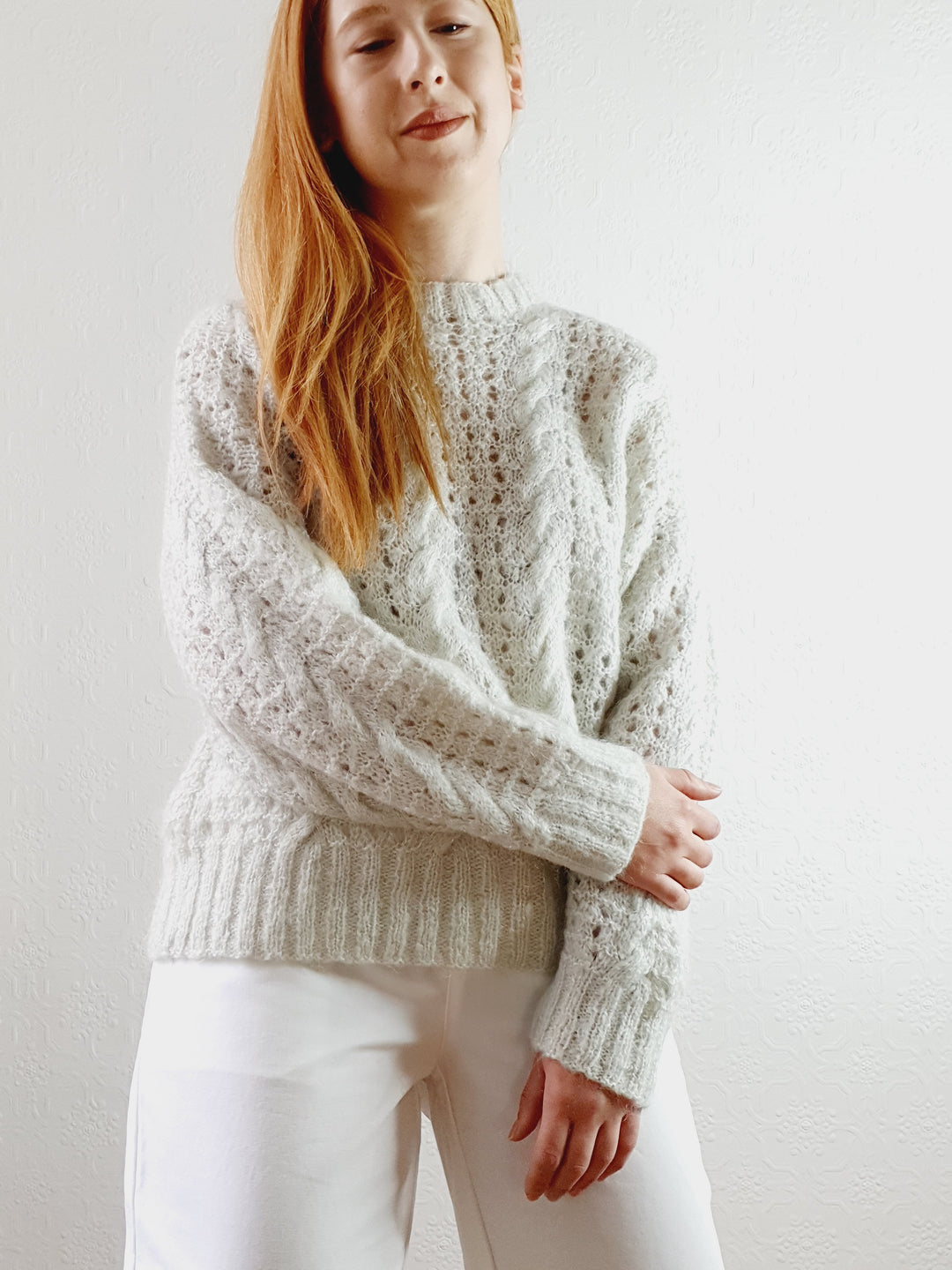 Vintage Hand Knitted Jumper - S/M